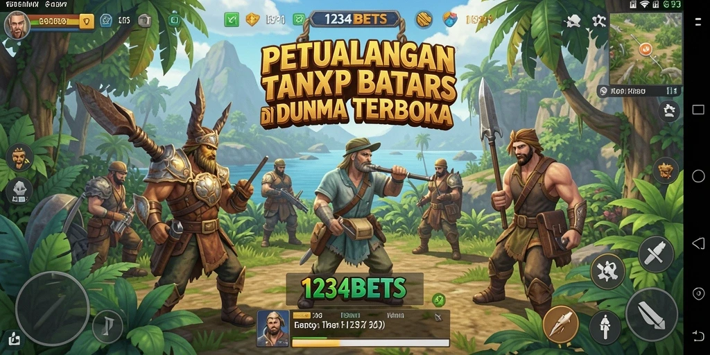 Gameplay 1234BETS yang menakjubkan dalam lingkungan dunia terbuka.