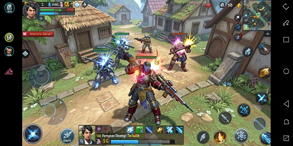 Tangkapan layar gameplay 9WIN menampilkan aksi strategi yang mendebarkan.