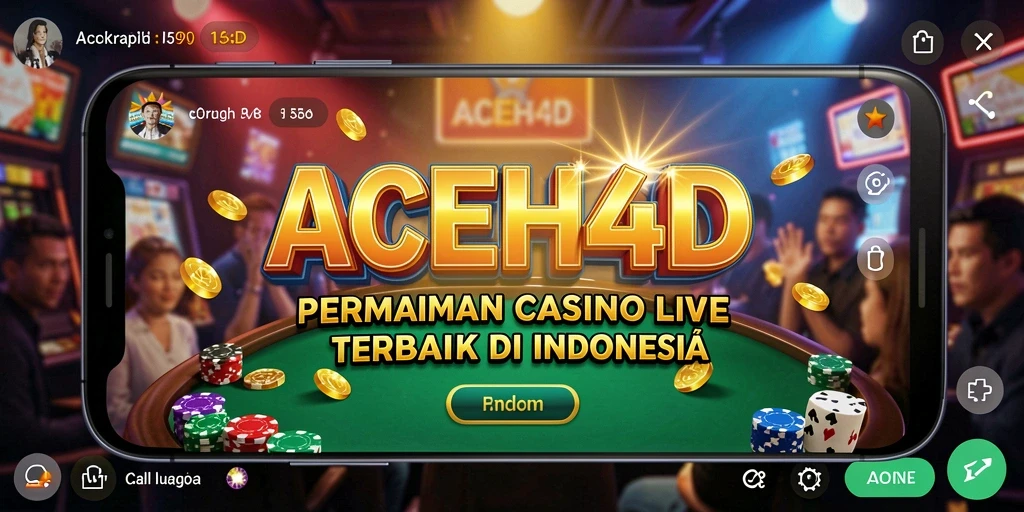 Tampilan screenshot utama ACEH4D menampilkan permainan Live Casino yang seru.