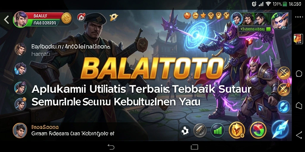 Tangkapan layar utama BALAITOTO menampilkan antarmuka yang ramah pengguna dan fitur utilitas.