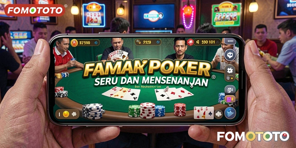 Tampilan gameplay seru di FOMOTOTO saat bermain poker.