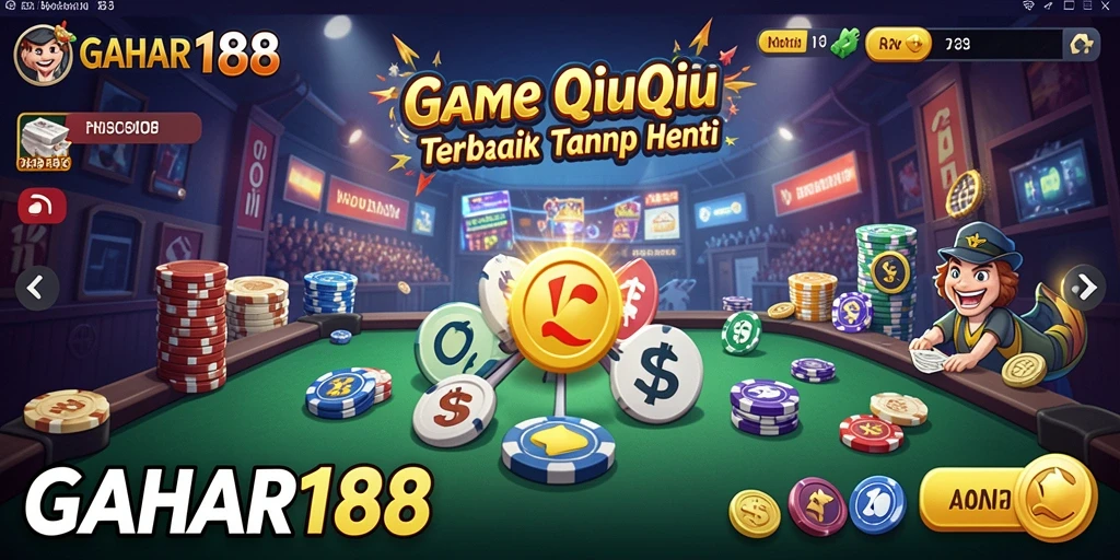 Tampilan gameplay QiuQiu yang seru dan menantang di GAHAR188.