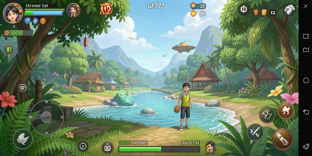 Screenshot gameplay GF777 menampilkan keseruan bermain yang santai.