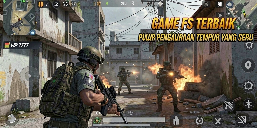 Tampilan gameplay mendebarkan dalam HP777 yang penuh aksi.