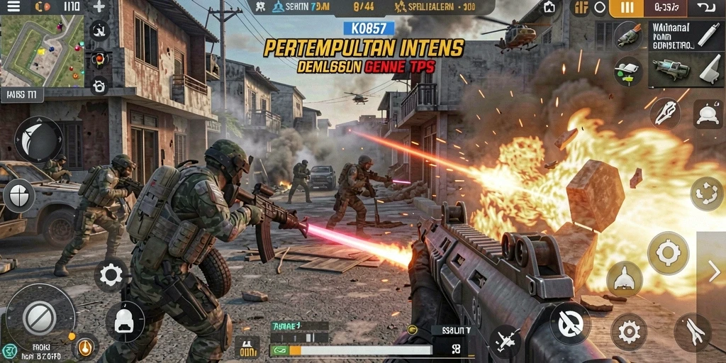 Gameplay seru dengan aksi tembak-menembak yang intens.