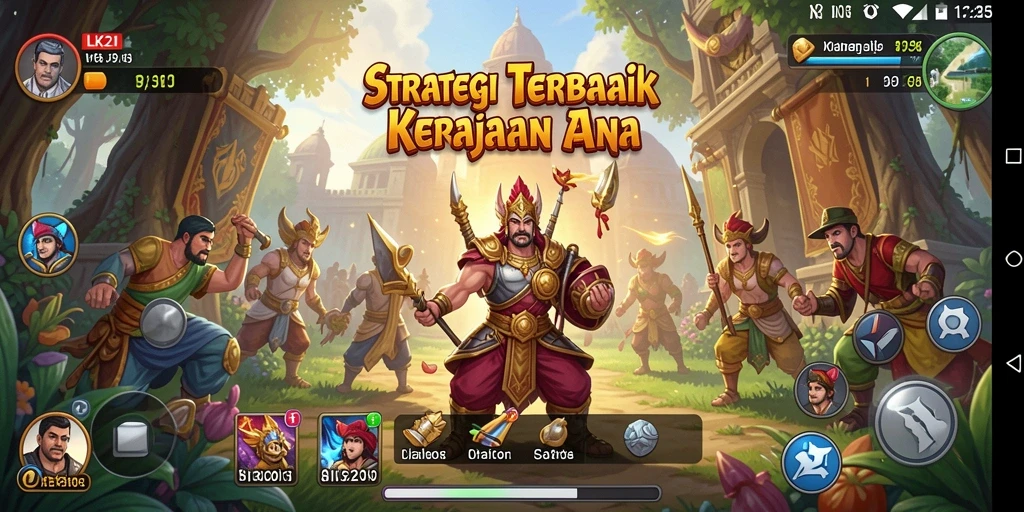 Tampilan menarik dari gameplay strategi di LK21.
