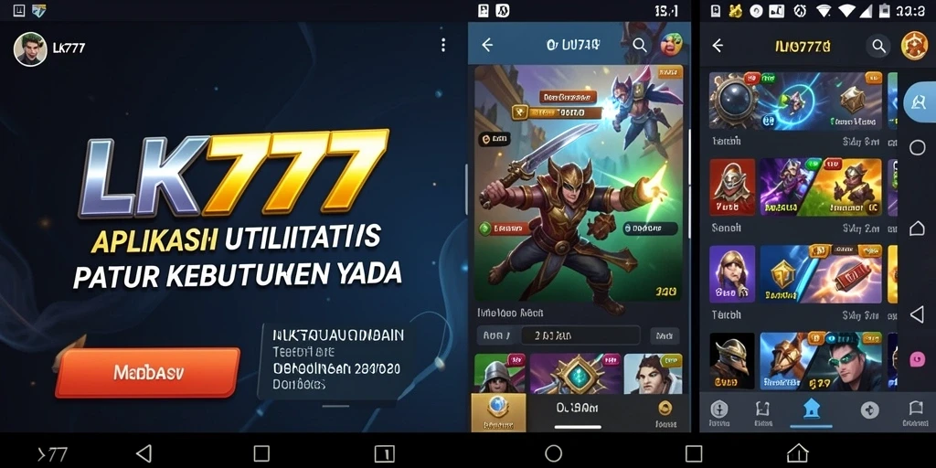 Tampilan antarmuka pengguna LK777 yang intuitif dan menarik.