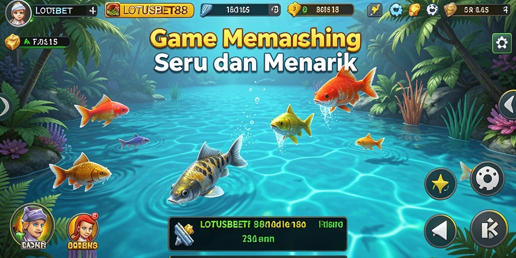 Tampilan gameplay LOTUSBET88 yang seru dan menarik di dunia pemancingan.