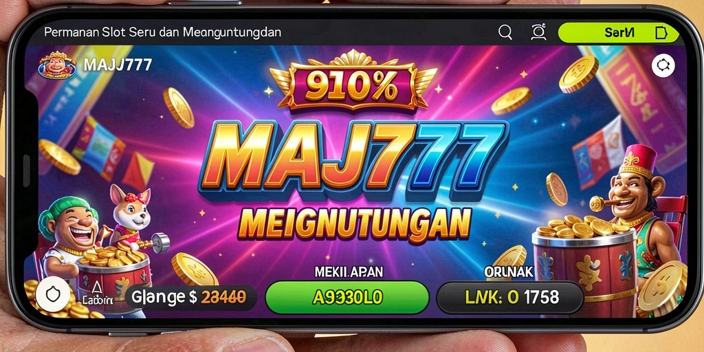 Tampilan gameplay MAJ777 yang penuh warna dan menarik.