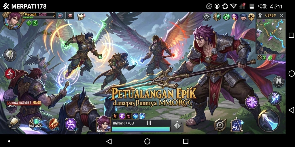 Tangkapan layar gameplay <strong>MERPATI178</strong> menampilkan aksi seru dalam dunia MMORPG.