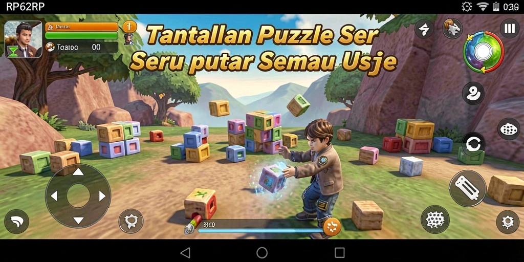 Tangkapan layar gameplay yang seru dan menantang di RP62RP.