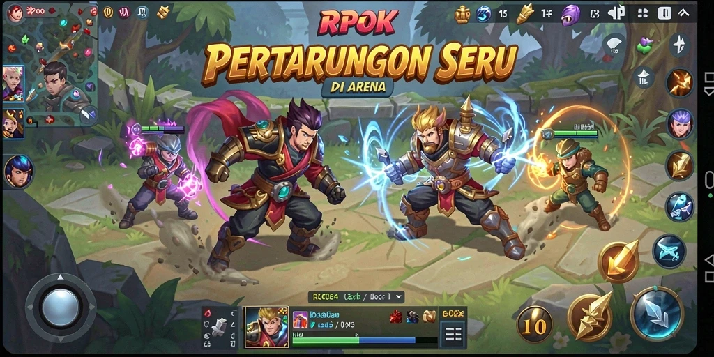 Tampilan gameplay seru dalam RPOK yang penuh strategi.