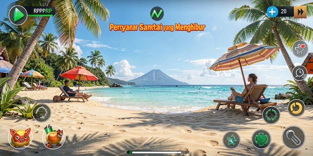 Gameplay RPRPRP yang menyenangkan dan penuh warna.