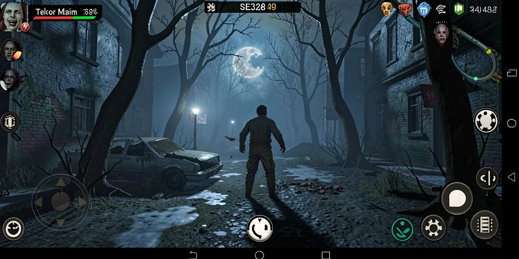 Screenshot SE328 menampilkan gameplay menyeramkan dalam suasana mencekam.