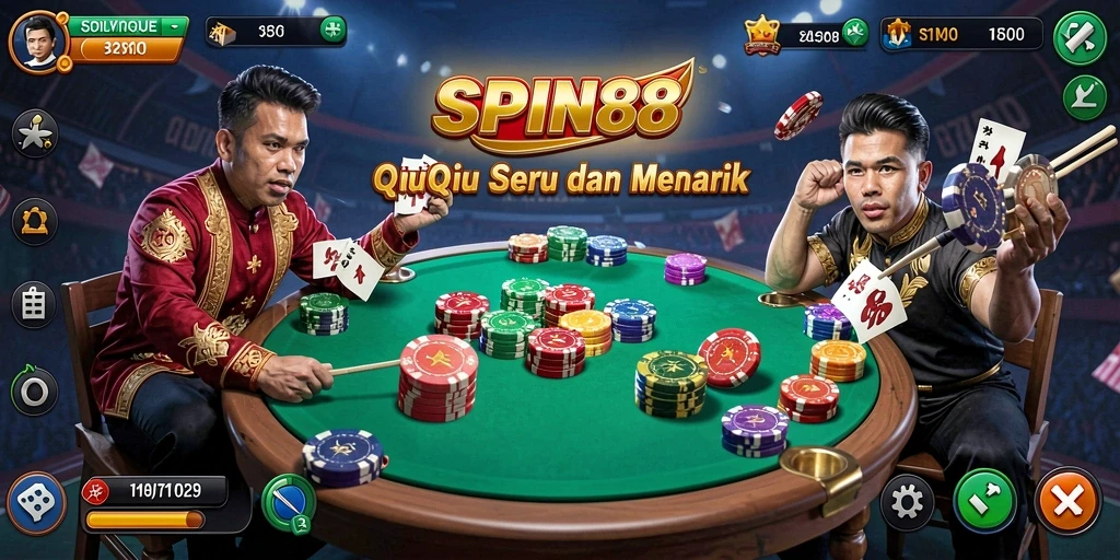 Tampilan gameplay SPIN88 yang seru dalam QiuQiu.