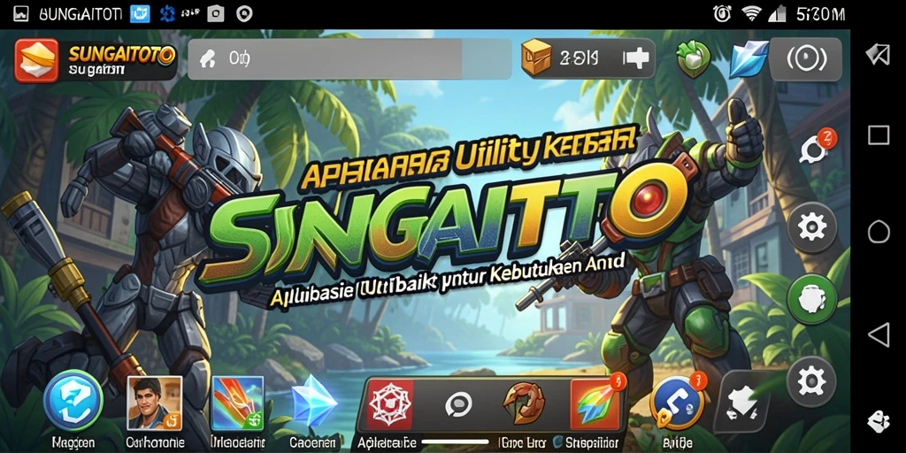 Tampilan antarmuka SUNGAITOTO yang sederhana dan fungsional.