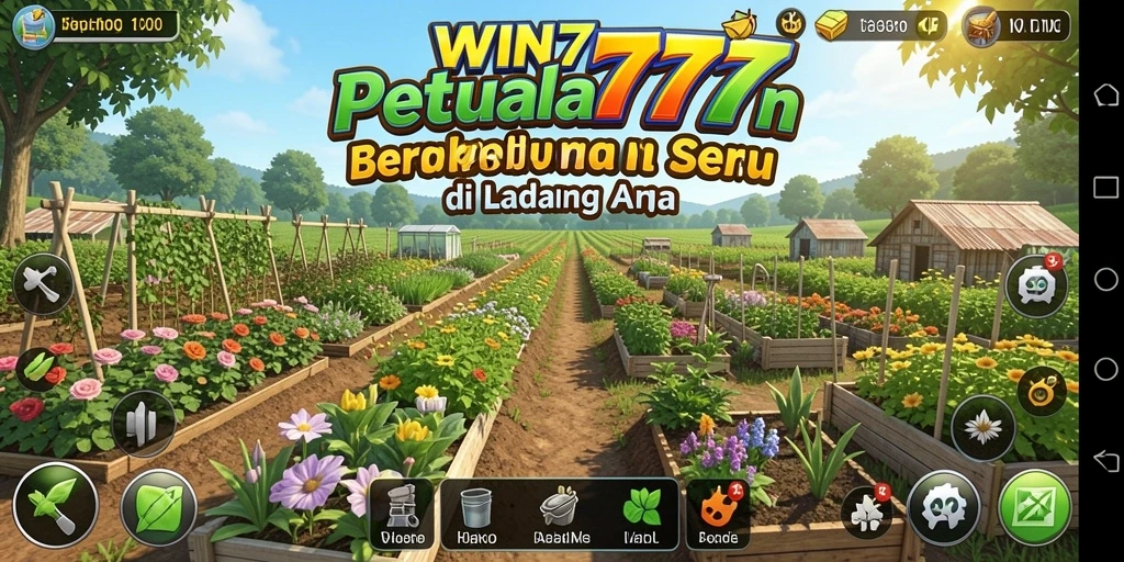 Gameplay WIN777 yang seru dan mengasyikkan dalam berkebun.