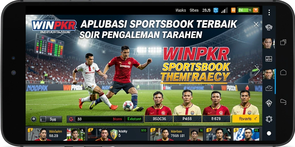 Screenshot WINPKR menampilkan antarmuka taruhan olahraga yang menarik.