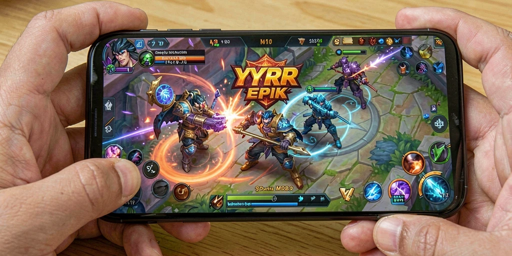 Tampilan menarik saat bertarung dalam game MOBA YYRR.